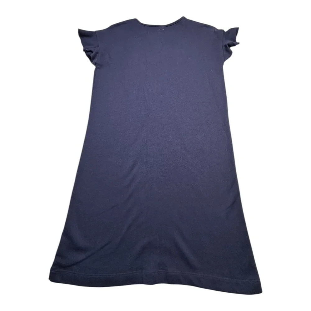 GAP‎ Kids Girls Navy Blue Sequin Smiley Face Ruffle Sleeve Dress XL 12